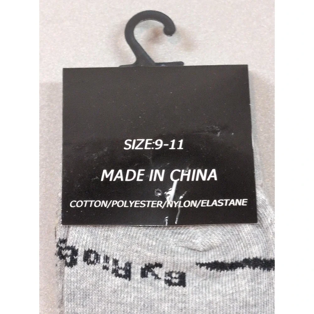Monique's Sweet Dreams Rio & Pepe Boston Terrier Dog Socks Gray Size 9-11 NWT